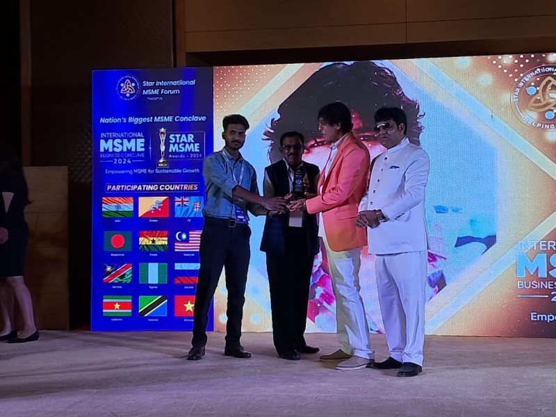 STAR MSME AWARD for Promising Leader of the Year 2024 in Manufacturing Electrical & Electronics Technical Laboratory Training Kits & Equipment