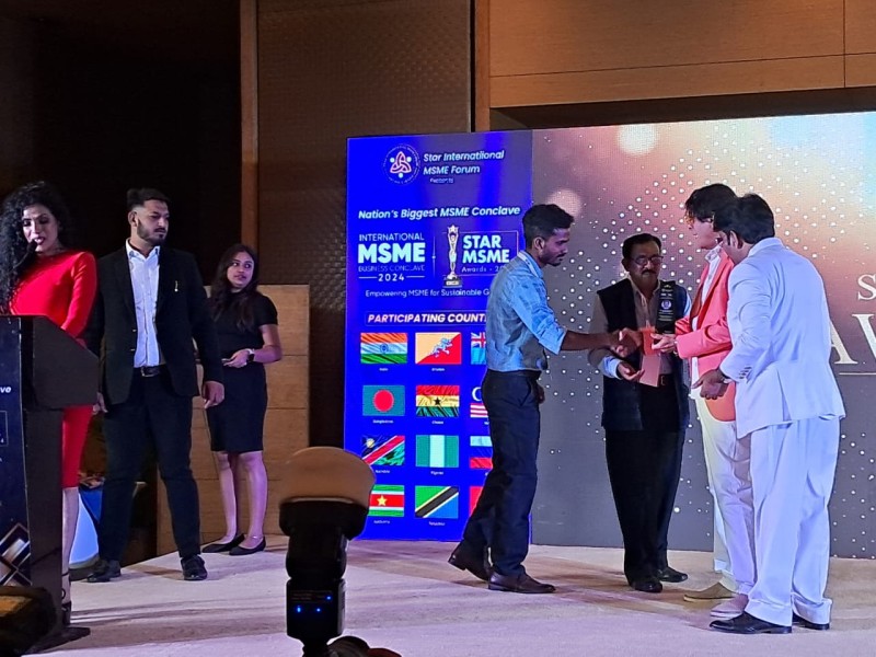 STAR MSME AWARD for Promising Leader of the Year 2024 in Manufacturing Electrical & Electronics Technical Laboratory Training Kits & Equipment