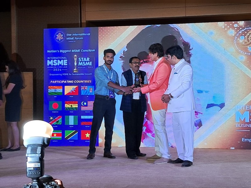 STAR MSME AWARD for Promising Leader of the Year 2024 in Manufacturing Electrical & Electronics Technical Laboratory Training Kits & Equipment